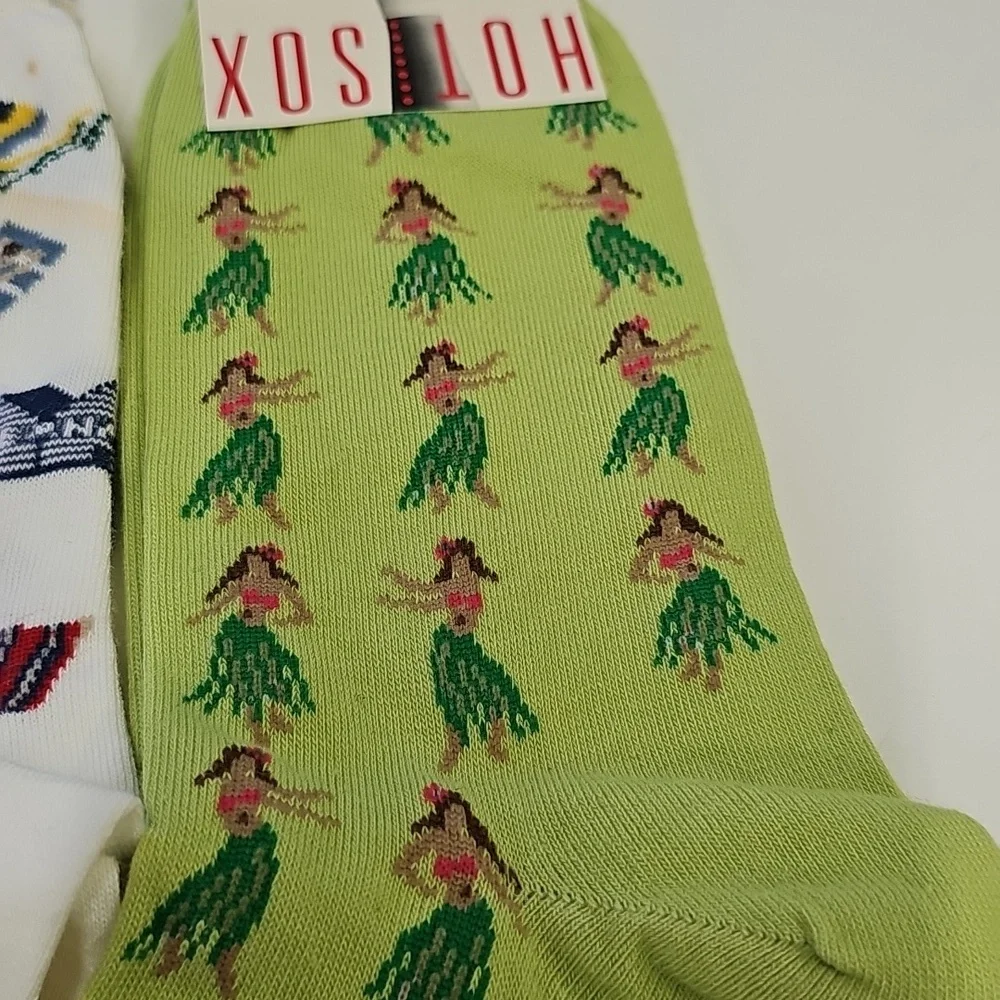 Vtg Hot Sox Summer Themed Socks, Lot‎ Of 3 *READ Description*